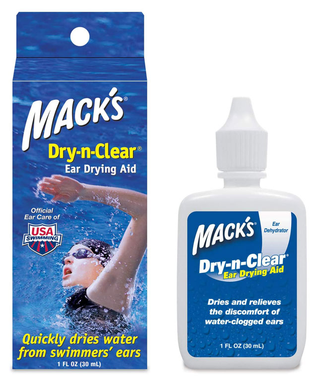 Mack's® Dry-n-Clear® Ear Drying Aid  Helps get the trapped water out of  your ears!